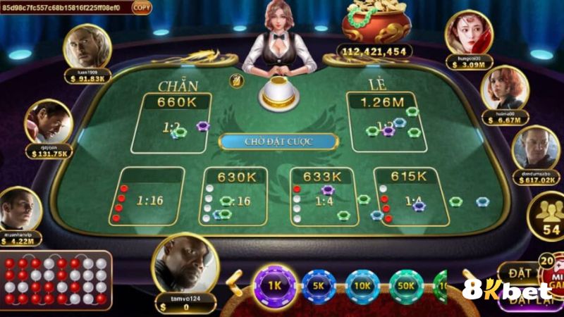 Game bài xóc đĩa online tại 8kbet được khá nhiều cược thủ yêu thích